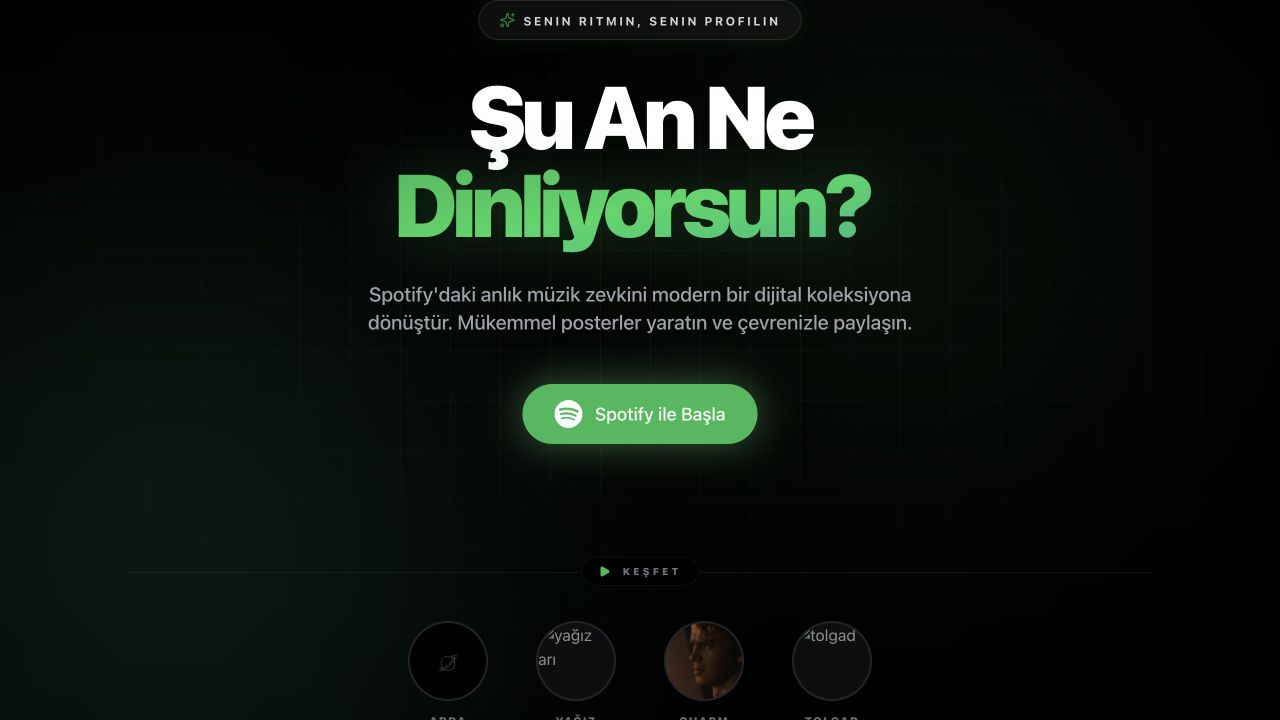 WIL müzik platformunun açılış ekranı
